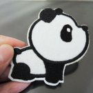 Cute Panda Patches Iron On Patch Applique Embroidered Patch Sew On Patch