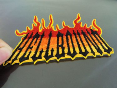 Hell Bound Fire Patches Iron On Patch Applique Embroidered Patch Sew On Patch