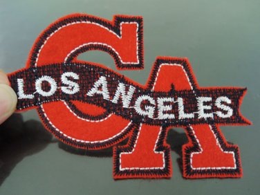 Los Angeles Letter Patches Iron On Patch Applique Embroidered Patch Sew On Patch
