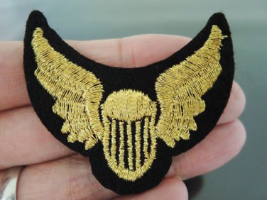 Gold Wing Patches Iron On Patch Applique Embroidered Patch Sew On Patch