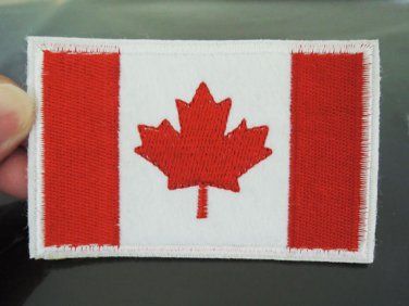 Canada Country Flag Patches Iron On Patch Applique Embroidered Patch Sew On Patch