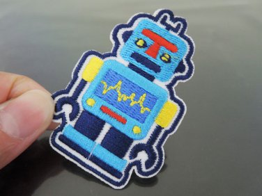 Robot Patches Iron On Patch Applique Embroidered Patch Sew On Patch