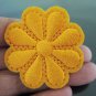 Orange Flower Patches Iron On Patch Applique Embroidered Patch Sew On Patch