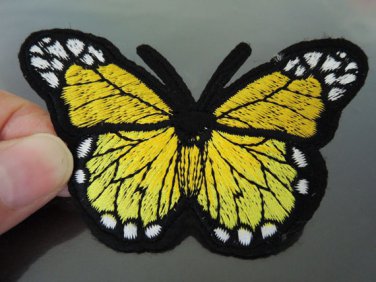 Green Butterfly Patches Iron On Patch Applique Embroidered Patch Sew On Patch
