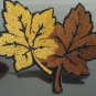 Brown Leaves Patches Iron On Patch Applique Embroidered Patch Sew On Patch