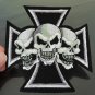 Crucifix Skull Patches Iron On Patch Applique Embroidered Patch Sew On Patch