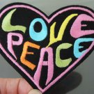 Love Peace Patches Iron On Patch Applique Embroidered Patch Sew On Patch
