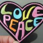 Love Peace Patches Iron On Patch Applique Embroidered Patch Sew On Patch