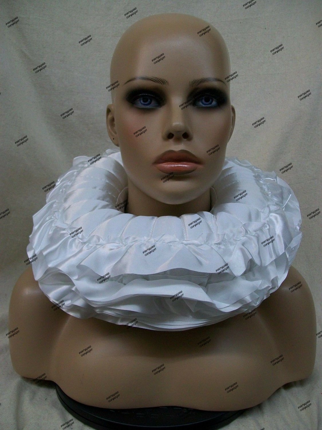 White Elizabethan Collar Renaissance Tudor Victorian Ruffle Shakespeare