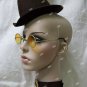 3 pc Steampunk Costume Kit Hat Glasses Choker Revolutionary Industrial Old West