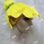 Cute Disney Fairies Tinker Bell Yellow Felt Costume Wig Tink Pixie Fairy Ages 6+