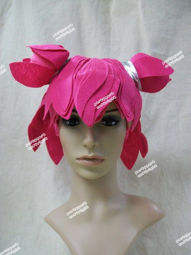 Pink Anime Pigtail Pixie Felt Wig EMO Comic Manga Harajuku Punk Jetson Powerpuff Cosplay
