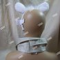 Disney White Rabbit Costume Kit Ears Headband Bow Tie Collar Round Glasses Alice