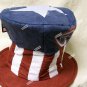 Marvel Comic Captain America Top Hat Star & Stripes Avenger Patriotic Uncle Sam