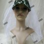 Camo Bride Hat Veil Redneck Wedding Camouflage Duck Hunter Wedding Adjustble Cap