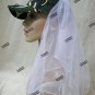 Camo Bride Hat Veil Redneck Wedding Camouflage Duck Hunter Wedding Adjustble Cap