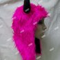 Funky Hot Pink Minotaur Laplander Hat w Horns Greek Anime Monster Goat Doe Satyr Faun Fantasy Rave