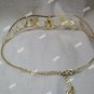 Gold Leaf Circlet Medieval Crown Headpiece Renaissance Maiden Princess Goddess
