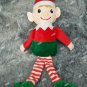 Set 2 Plush Christmas Elves Boy Girl Elf Shelf Sitting Decoration Santas Helper