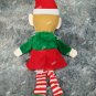 Set 2 Plush Christmas Elves Boy Girl Elf Shelf Sitting Decoration Santas Helper