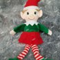 Set 2 Plush Christmas Elves Boy Girl Elf Shelf Sitting Decoration Santas Helper