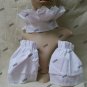 3 pc White Ruffle Lace Collar Cuffs Victorian Edwardian Pirate Regency Medieval
