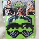 Pixel - 8 Mustache Set Cartoon 3 pc Animated Bit Computer Tech Wizard Video Game Pixel - 8 Mustache Set Cartoon 3 pc Animated Bit Computer Tech Wizard Video Game