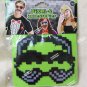 Pixel - 8 Mustache Set Cartoon 3 pc Animated Bit Computer Tech Wizard Video Game