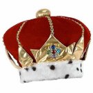 Plush King Crown Hat Queen Red Majesty Your Highness King Ruler Monarch Emperor