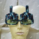 Camo Redneck Salute Costume Glasses Middle Bird Finger Hunter Camouflage Fun Hillbilly
