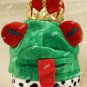Fun Frog Prince Costume Hat Crown King Toad Charming Fairytale Iron Henry Kermit