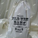 Canvas Wild West Bank Money Bag Prop Bandit Gold Loot Gangster Western Outlaw