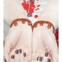 Red Slashed Up Wrists Costume Bracelets Red Blood Drip Psycho Zombie Bloody Slit