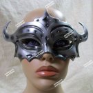 Silver Horned Masquerade Eye Mask Gladiator Warrior Spartan Roman Medieval Armor Silver Horned Masquerade Eye Mask Gladiator Warrior Spartan Roman Medieval Armor