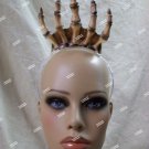 Gothic Hand Finger VooDoo Bone Headband Tiara Persephone Priestess Witch Doctor