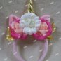 Gold Unicorn Horn Headband w/ Ears & Flowers Fantasy Magical Woodland Princess