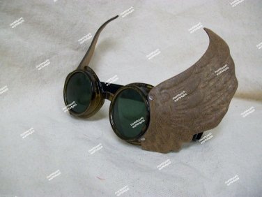 Fun Winged Gold Goggles Steampunk Hermes Mercury Olympian Messenger Thor Aviator