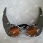 Winged Silver Goggles Steampunk Hermes Mercury Olympian Messenger Thor Aviator