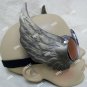 Winged Silver Goggles Steampunk Hermes Mercury Olympian Messenger Thor Aviator