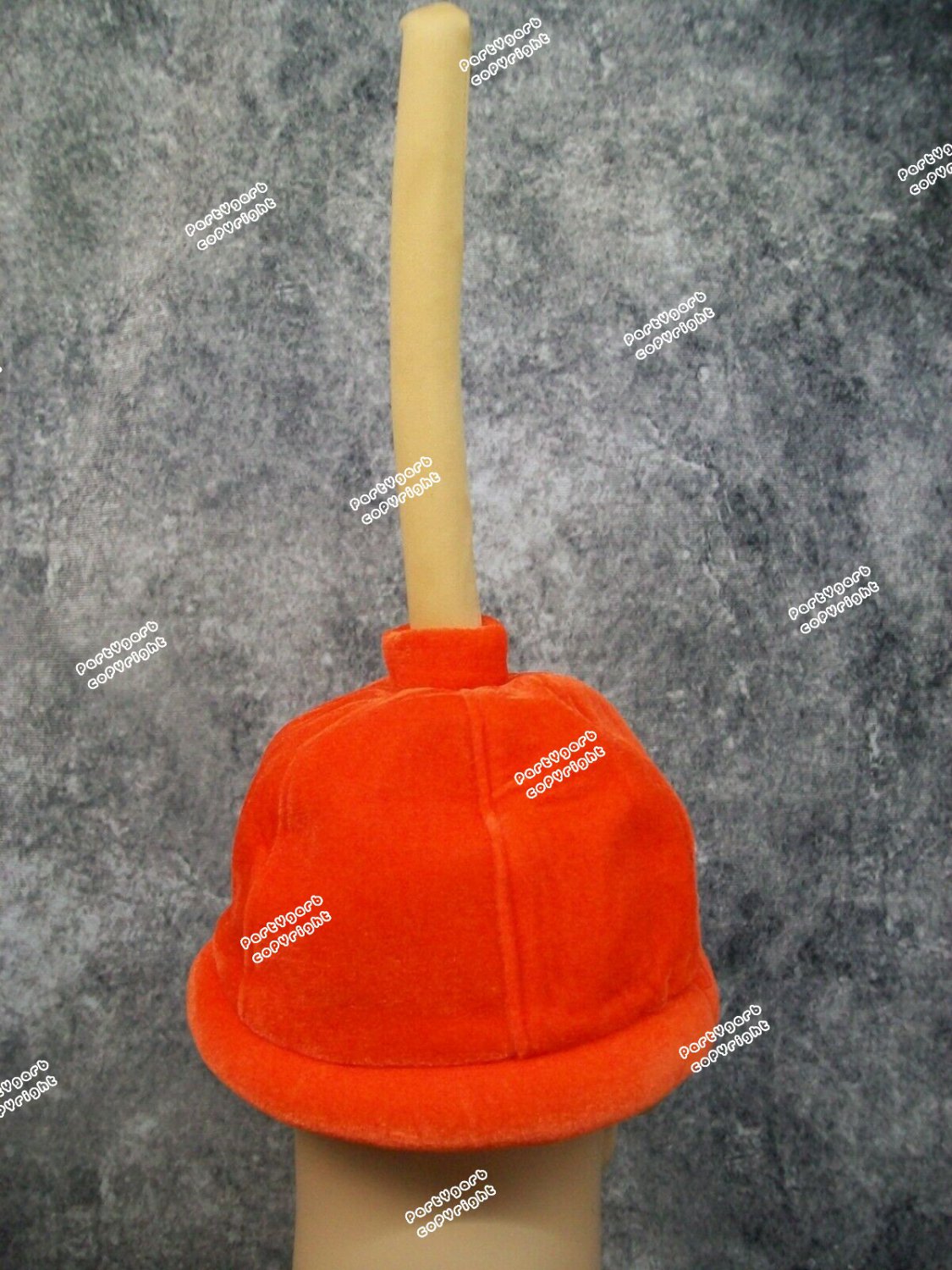Funny Toilet Plunger Costume Hat Plumber Gag Gift Joke Mr Rooter