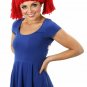 Cute Red Yarn Rag Doll Girl Crochet Beanie Hat Pigtails Raggedy Ann Cabbage Patch Kid