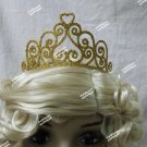 Fancy Gold Glitter Metal Tiara Scroll Hearts Swirls Queen Princess Cupid Venus Fancy Gold Glitter Metal Tiara Scroll Hearts Swirls Queen Princess Cupid Venus