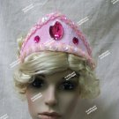 Pink Princess Crown Tiara Aurora Renaissance Medieval Maiden Sleeping Beauty OS