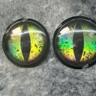 Creepy Pair Stick on 6" Dragon Eyes Cat Halloween Haunted House Prop Craft Croc Creepy Pair Stick on 6" Dragon Eyes Cat Halloween Haunted House Prop Craft Croc