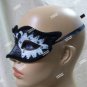 Gothic Black & White Swan Eye Mask Prima Ballerina Evil Wicked Odile Masquerade