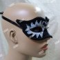 Gothic Black & White Swan Eye Mask Prima Ballerina Evil Wicked Odile Masquerade
