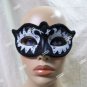 Gothic Black & White Swan Eye Mask Prima Ballerina Evil Wicked Odile Masquerade