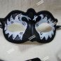 Gothic Black & White Swan Eye Mask Prima Ballerina Evil Wicked Odile Masquerade