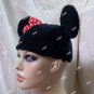 Licensed Disney Minnie Mouse Beanie Hat Ears & Bow Costume Miss Minerva Teen Kid