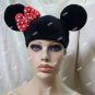 Licensed Disney Minnie Mouse Beanie Hat Ears & Bow Costume Miss Minerva Teen Kid